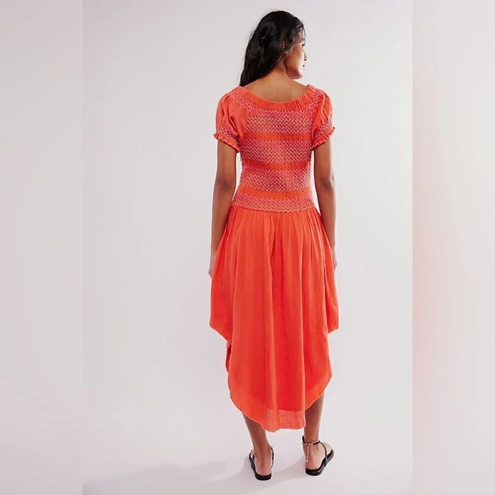 Free People Catch Me Midi Dress